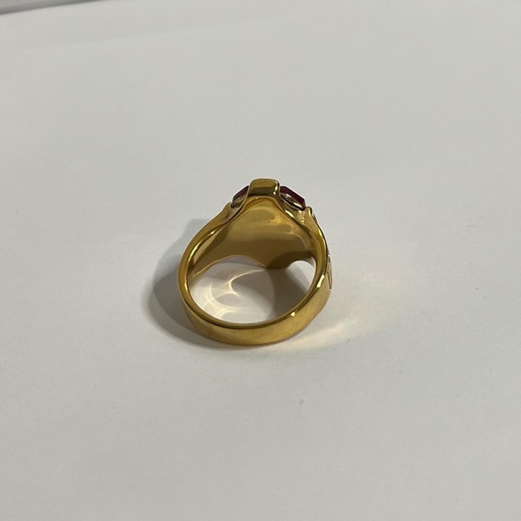 Stainless steel red ring - Picture 3 of 4